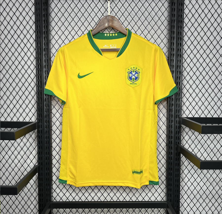 2006 Brazil Retro Home Football jersey Fan edition 1:1 China Quality
