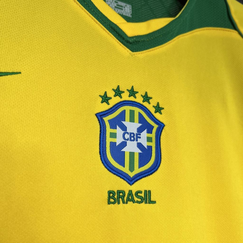 2004 Brazil Retro Home Football jersey Fan edition 1:1 China Quality