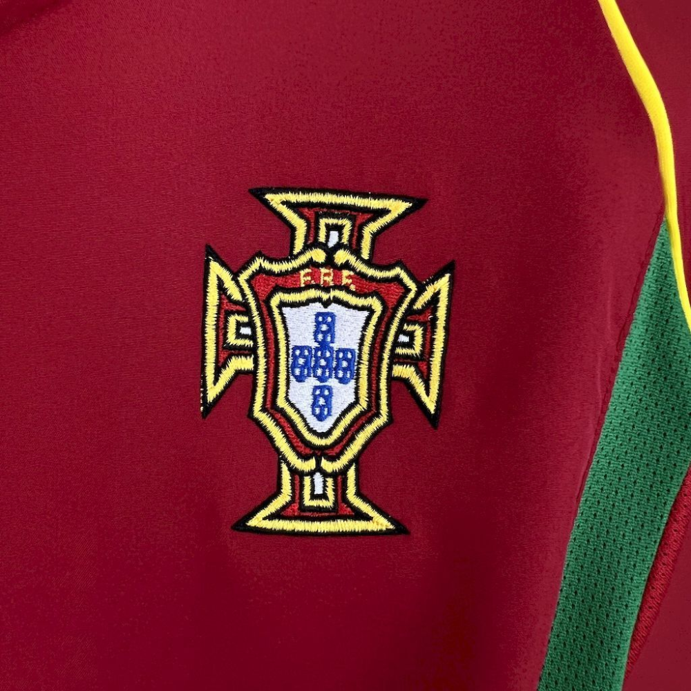 2002 Portugal Retro Home Football jersey Fan edition 1:1 China Quality