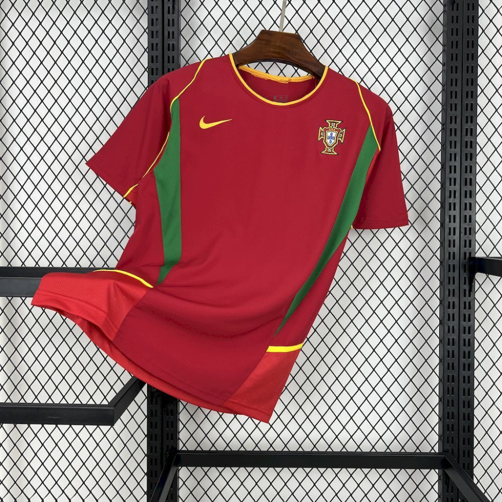 2002 Portugal Retro Home Football jersey Fan edition 1:1 China Quality