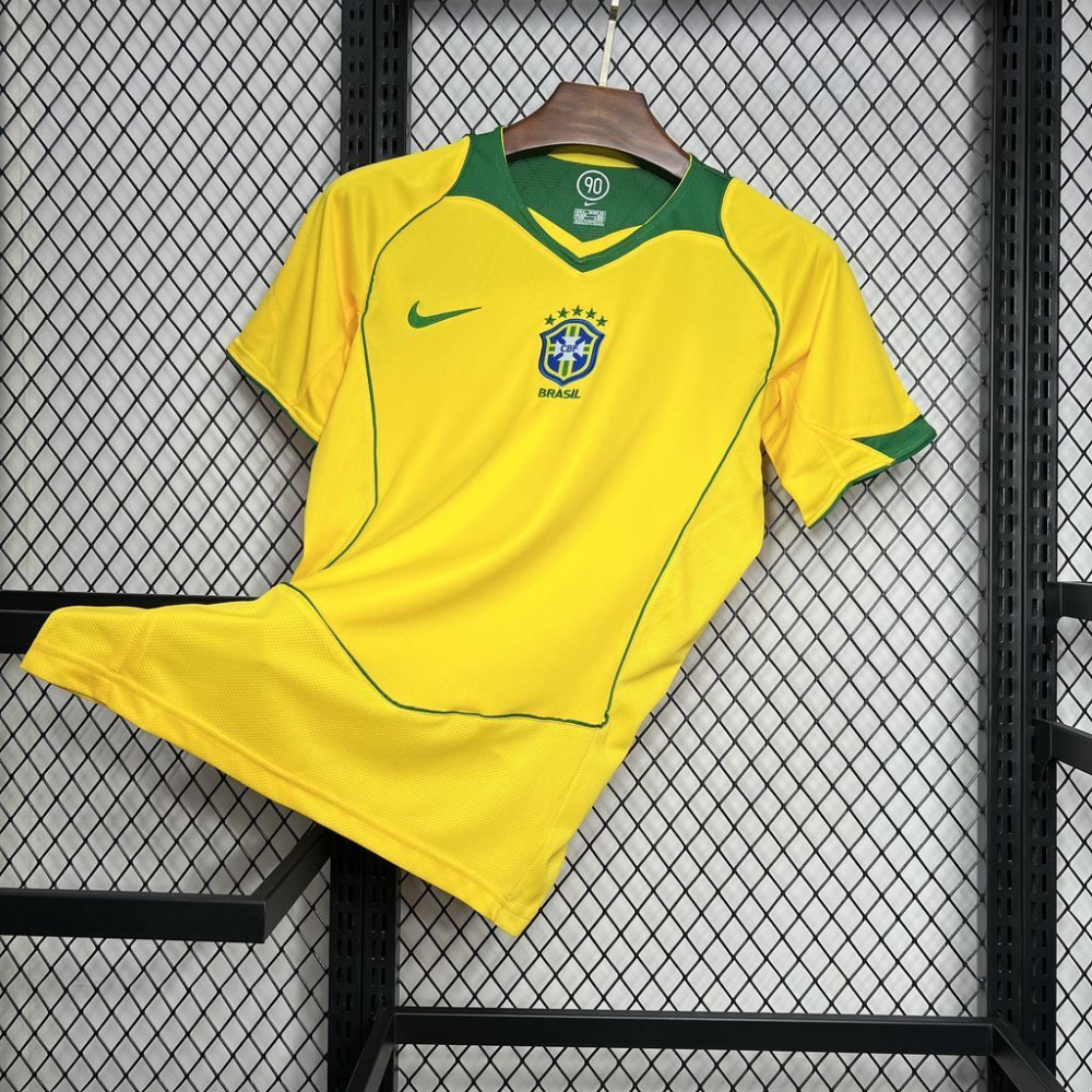 2004 Brazil Retro Home Football jersey Fan edition 1:1 China Quality