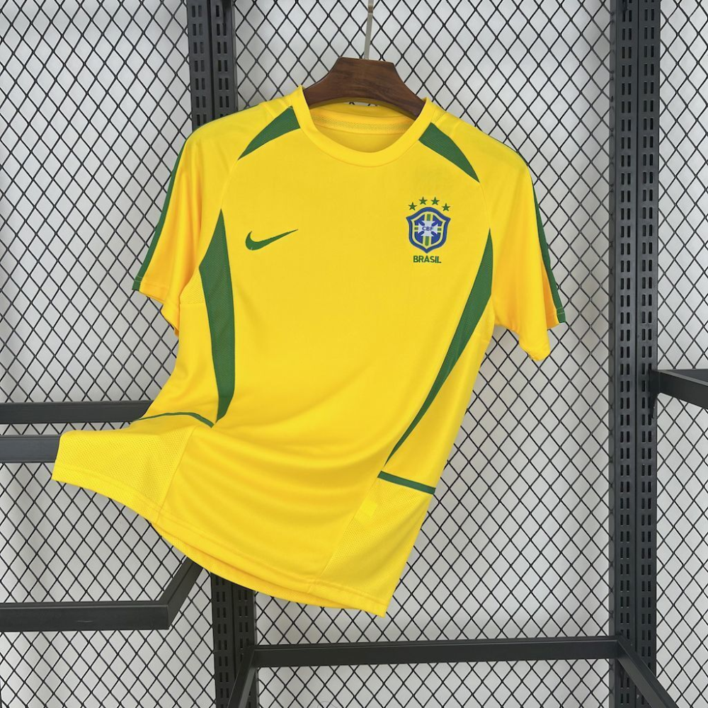 2002 Brazil Retro Home Football jersey Fan edition 1:1 China Quality
