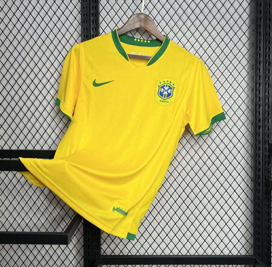 2006 Brazil Retro Home Football jersey Fan edition 1:1 China Quality