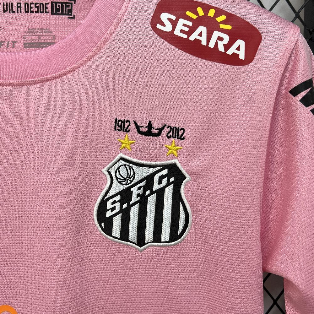2011-2012 Santos Club Retro Pink Jersey Football Shirt 1:1 China Quality