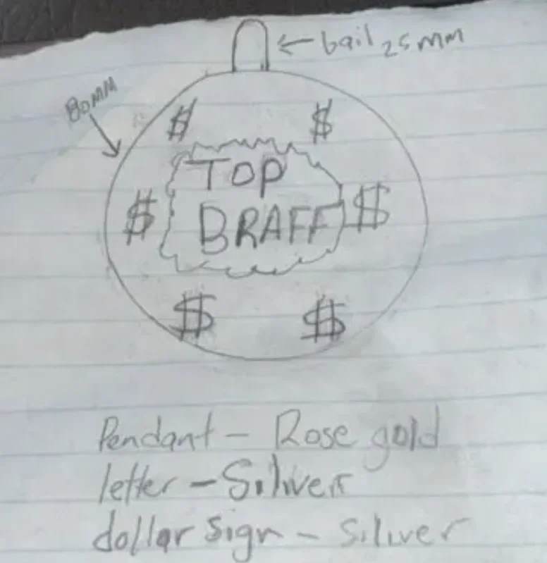 Hip Hop Custom Letter Name Logo Pendant Necklace with Zircon Diamond Polygonal Personality Exaggerated Medal