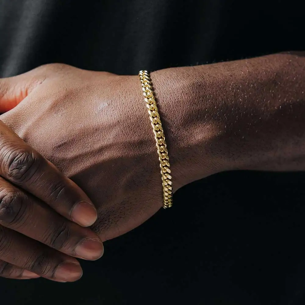 2024 Hot Selling Simple 4/6/10Mm Width Round Cut Miami Men's Cuban Chain Necklace Women's Hip-Hop Cool Style stainless Steel