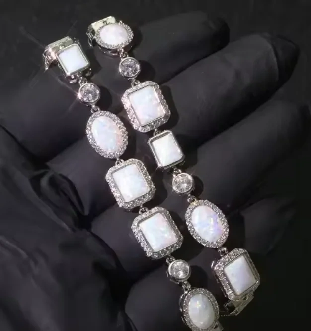 Hip Hop Custom Letter Name Logo Pendant Necklace with Zircon Diamond Polygonal Personality Exaggerated Medal