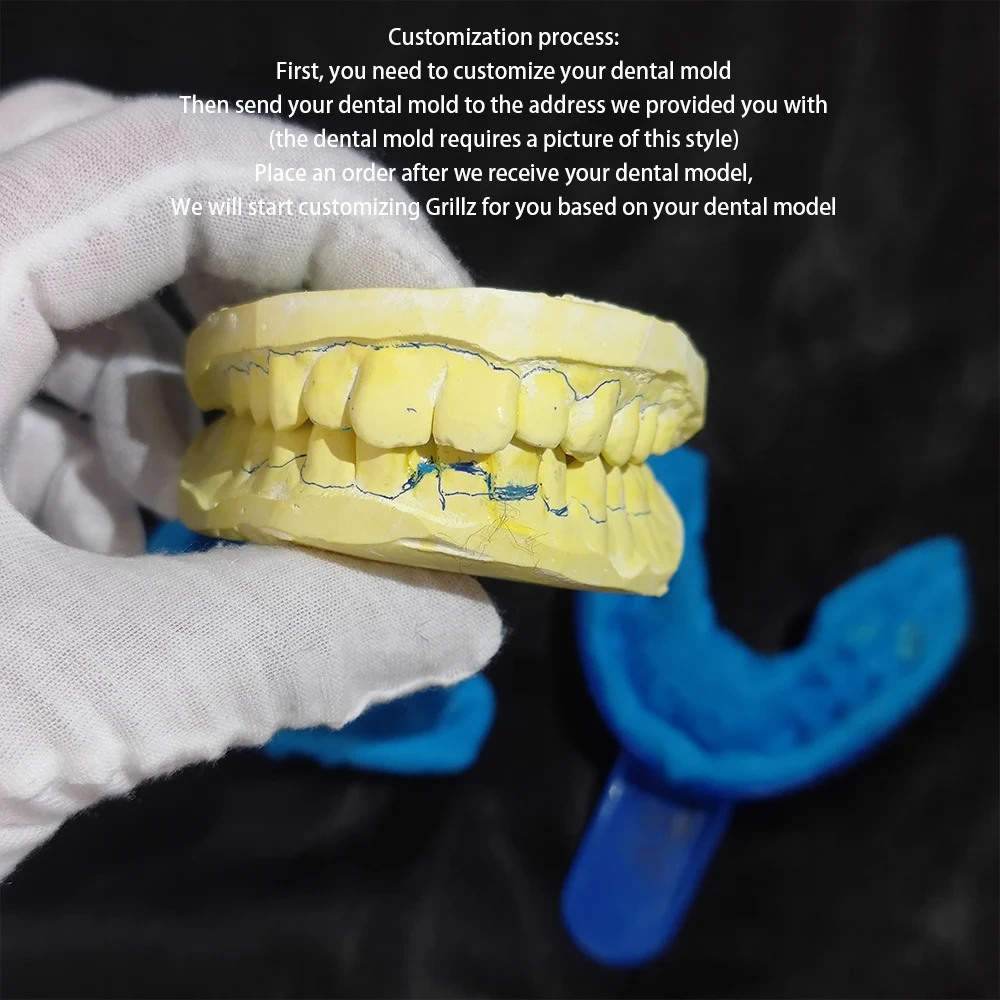 Custom Made Personalized VVS Moissanite Diamond Mens Hip Hop lced Out 925 Silver Sterling Grillz Teeth Decoration