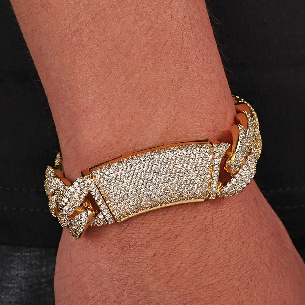 New Style 13/18MM Iced Out Cuban Necklace Shine 2/3 Rows Miami CZ Bubble Cuban Link Chain Women Men Hip Hop Jewelry Gift