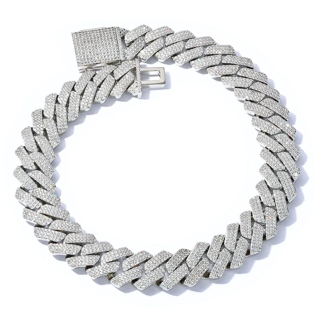 ESKEEM 20/26/36mm Iced Out Diamond Chunky Cuban Link Chain Necklace Gold Plated Hip Hop Jewelry for Men