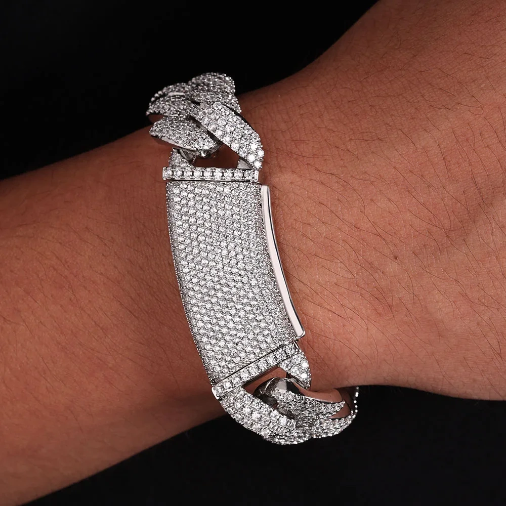 New Style 13/18MM Iced Out Cuban Necklace Shine 2/3 Rows Miami CZ Bubble Cuban Link Chain Women Men Hip Hop Jewelry Gift