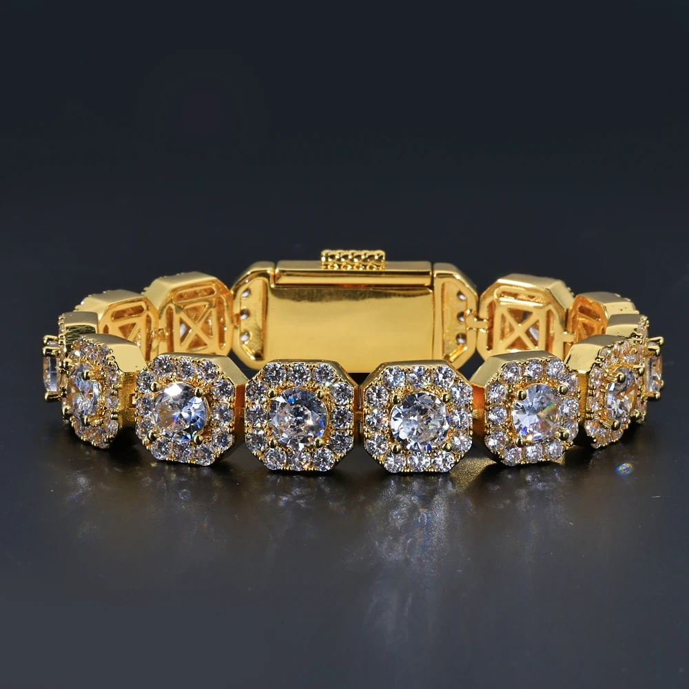 ESKEEM 5/7/10/12mm High Quality Clustered Tennis Chain Bracelet Hip Hop Jewelry Iced Out Diamond Tennis Necklace