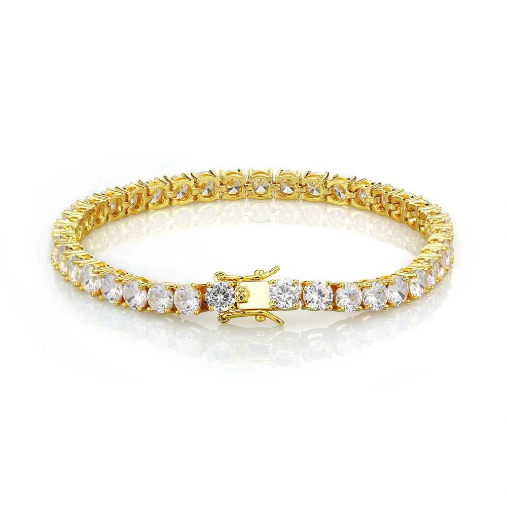 Hip Hop Jewelry 3/4/5/6MM 1 Row Iced Out Tennis Chain Bling CZ Men Diamond Cubic Zirconia Choker Necklace Women Drop Shipping