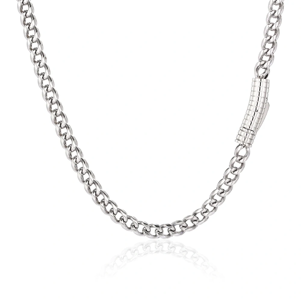 Traditional Classic 6MM Width 16-26“Hip Hop Jewelry Stainless Steel Positive And Franco Chain Necklace For Men