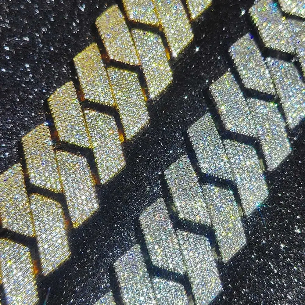 Hip Hop Jewelry Men Iced Out Chains Big Heavy 25mm Six Rows Cz Stone Cuban Link Chain High Quality Bling Necklace ﻿