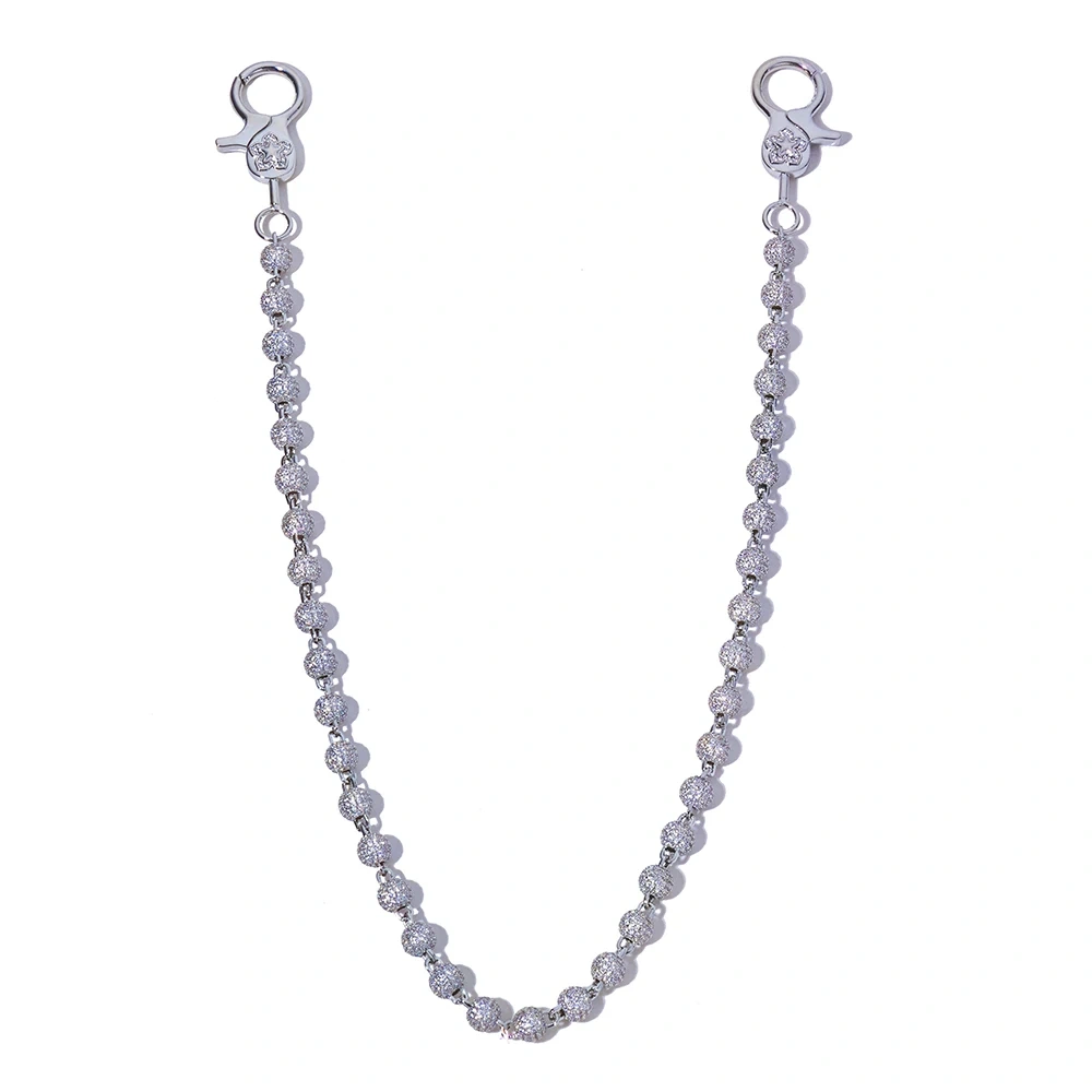 ESKEEM Hip Hop Iced Cubic Zirconia Pants Chain for Women Men Punk Rock Metal Wallet Key Chain Jeans Trousers Chain Jewelry