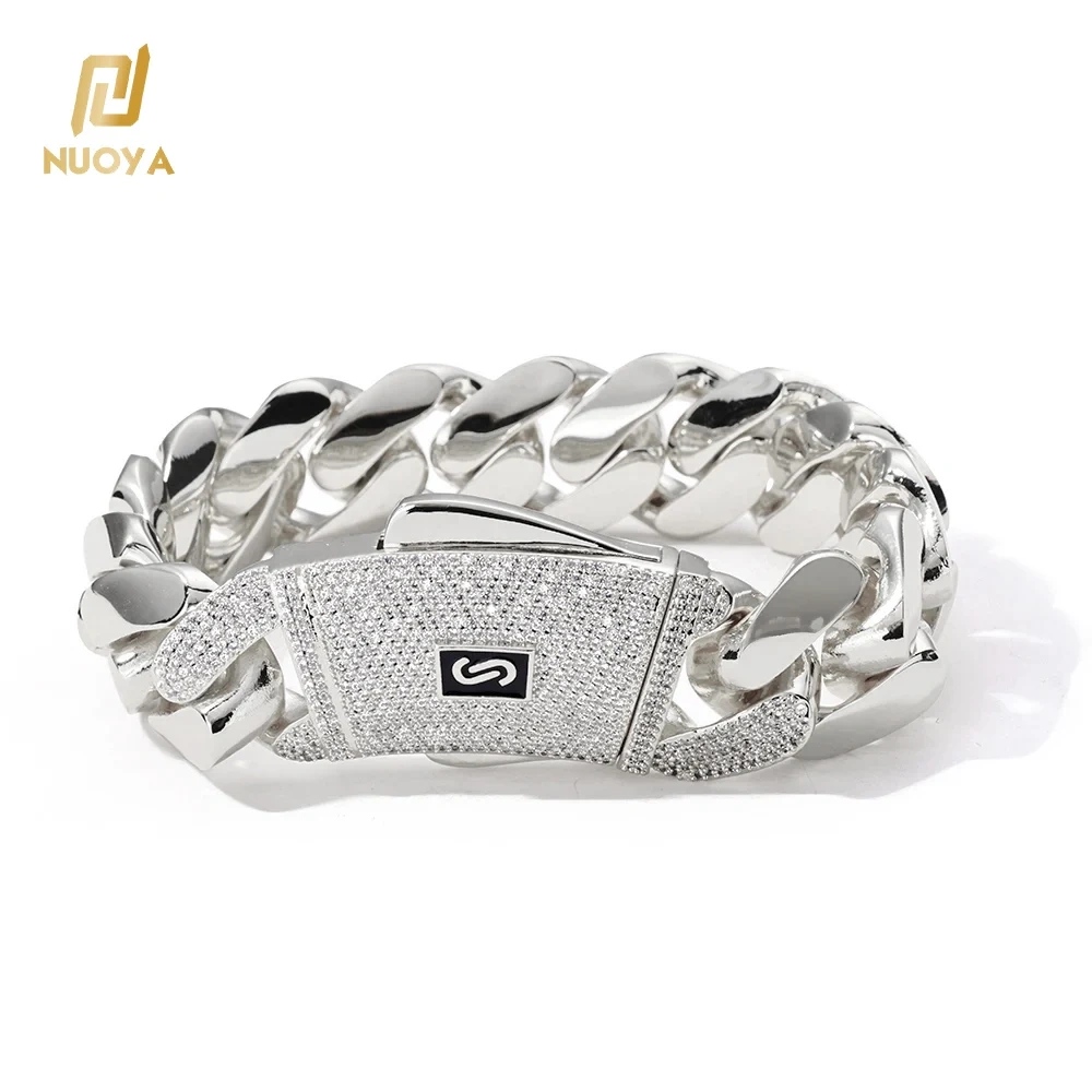 New Hip Hop 14k Gold Plated High Quality Brass Monaco Cuban Chain Jewelry Fashion Men and Women Suitable for Party Necklace