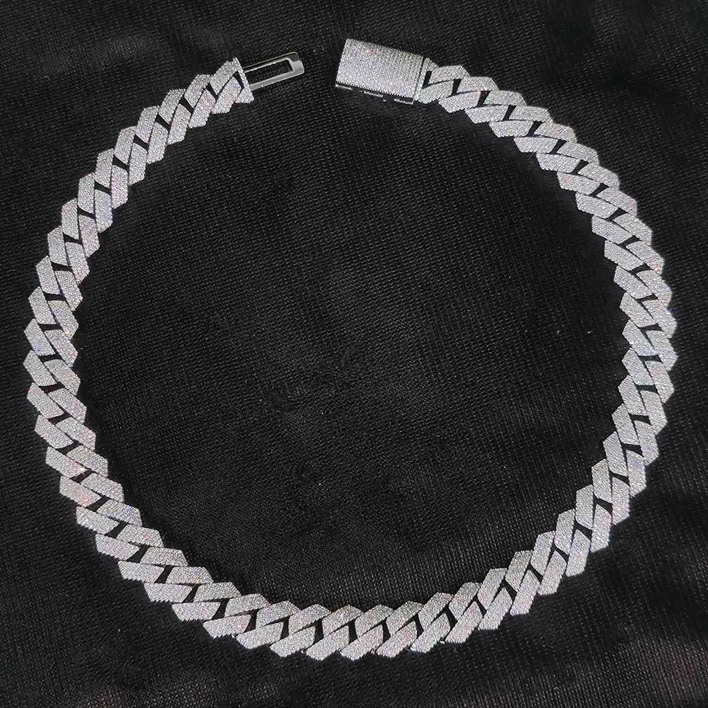 Hip Hop Jewelry Iced Out 15mm 4 Rows CZ Cuban Necklace Box Buckle Fashion Men Bling Prong Setting Diamond Miami Cuban Link Chain
