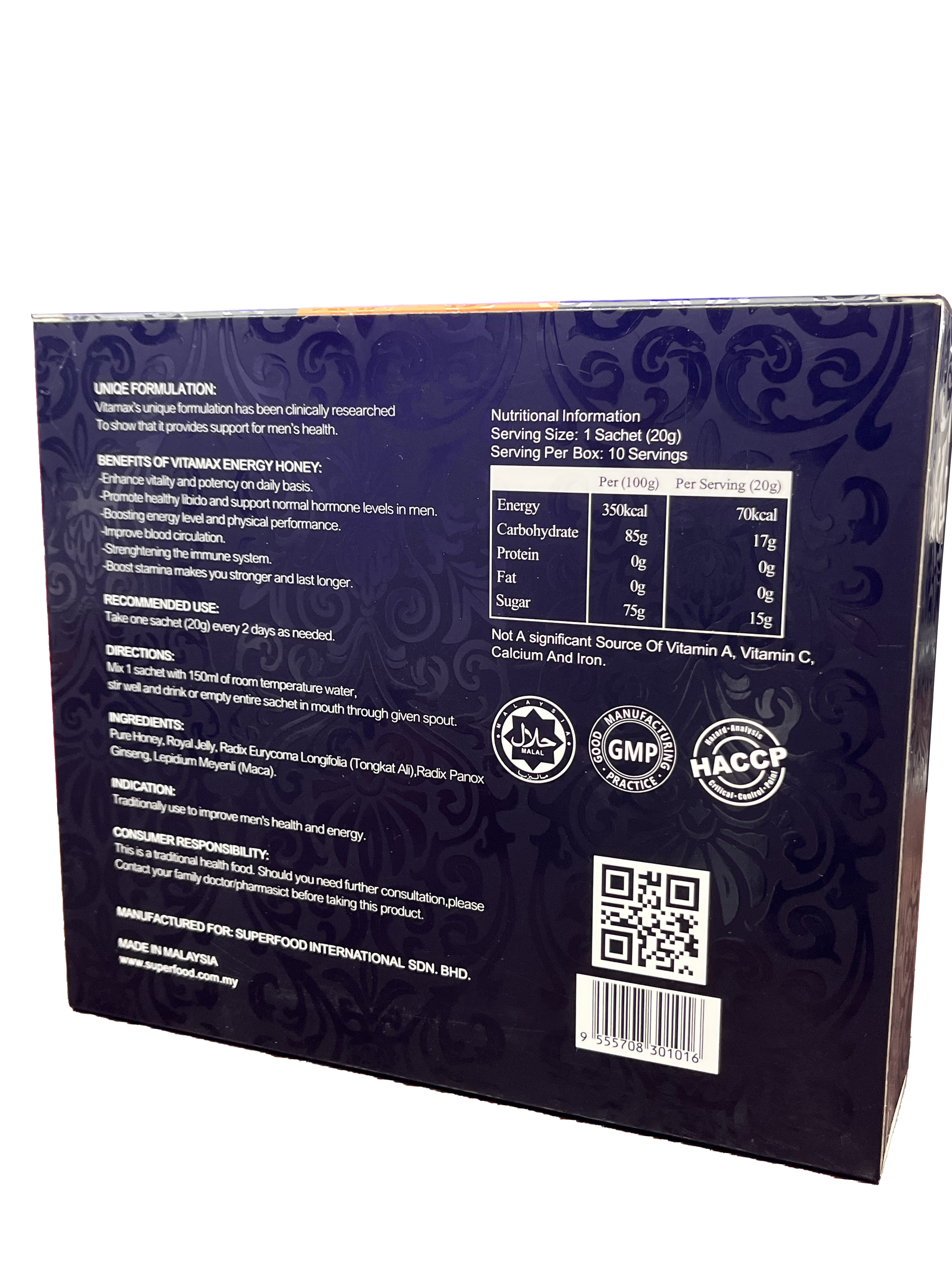 Energy Honey Instant Premix (with Maca)