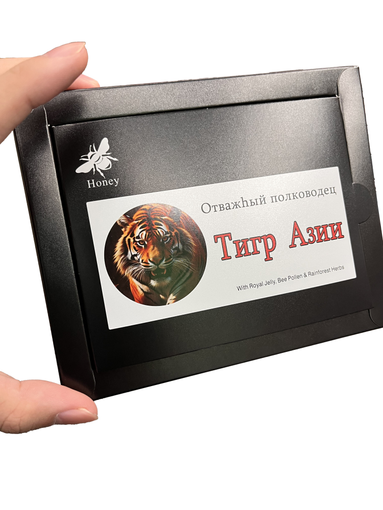 Asia Tiger Honey Supplement (with Royal Jelly, Bee Pollen & Herbal Blend) - 20g × 12 Sachets