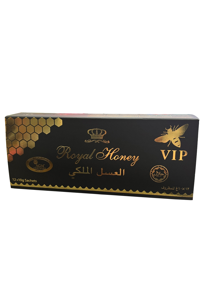 Premium Vitality Honey Supplement - 12 x 10g Sachets Pack