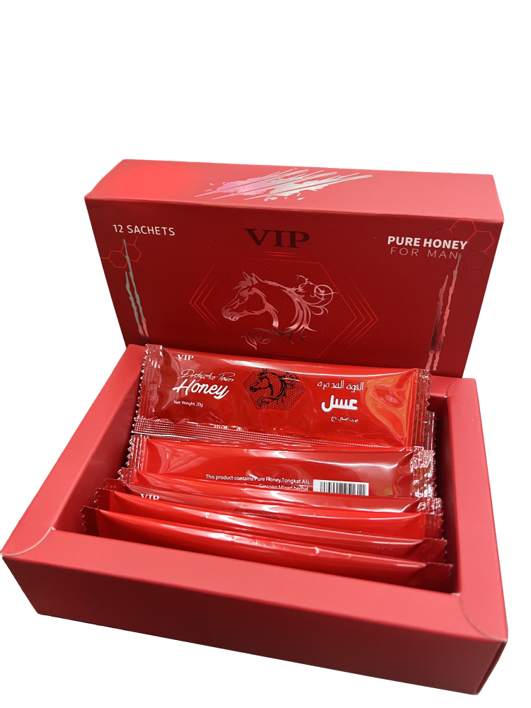 VIP Pure Honey for Men (with Herbal Blend) - 20g × 12 Sachets