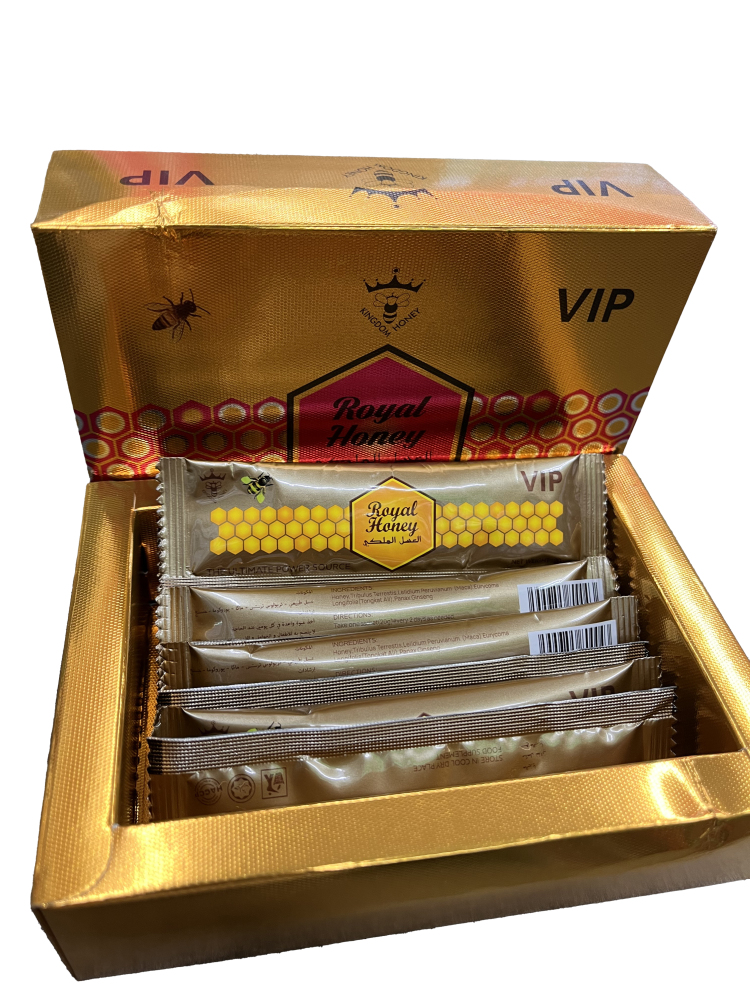 Premium VIP Honey-Based Male Enhancement Supplement - 12 Sachets x 20g