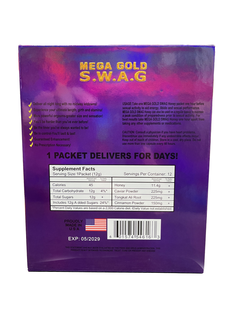 Natural Honey Energy Supplement – 12 Pack (12g Each)