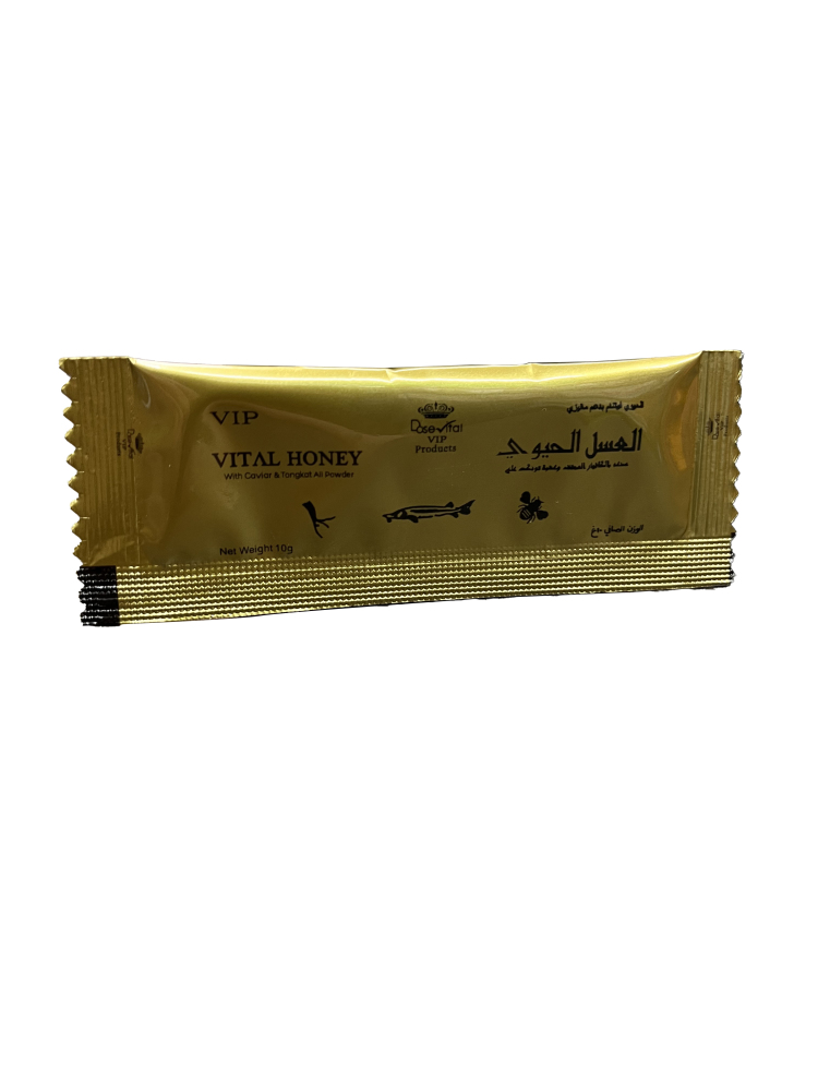 Vital Honey (with Caviar & Tongkat Ali Powder) - 15g × 12 Sachets