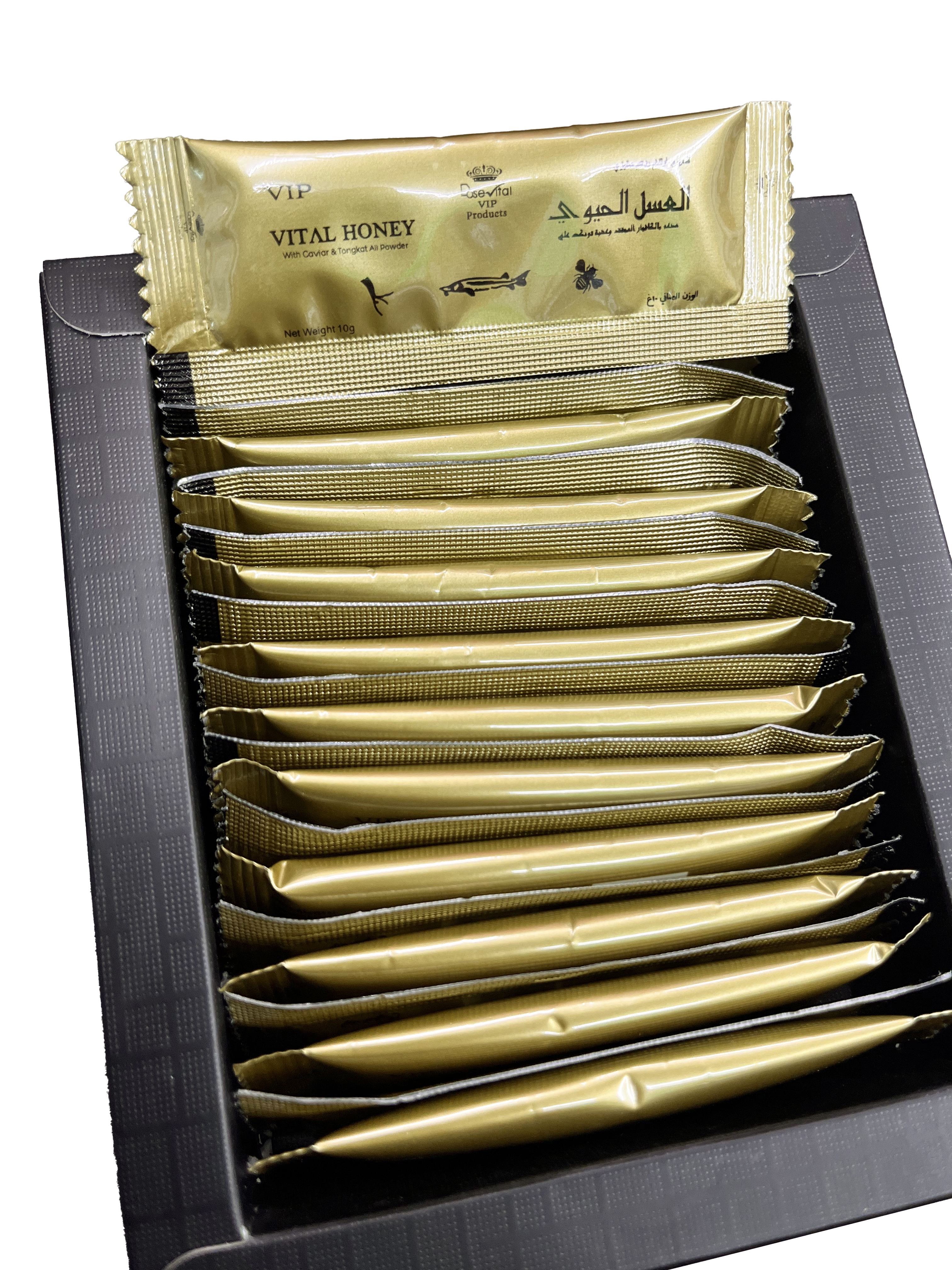 Vital Honey (with Caviar & Tongkat Ali Powder) - 10g × 24 Sachets