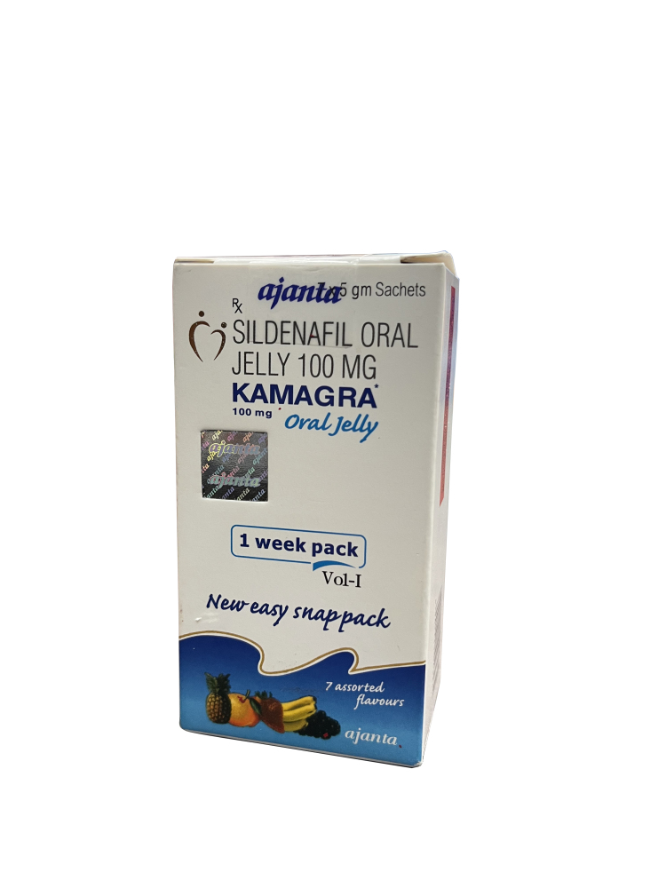 Sildenafil Oral Jelly 100mg - 7 Flavors Assorted Pack (1 Week Supply)