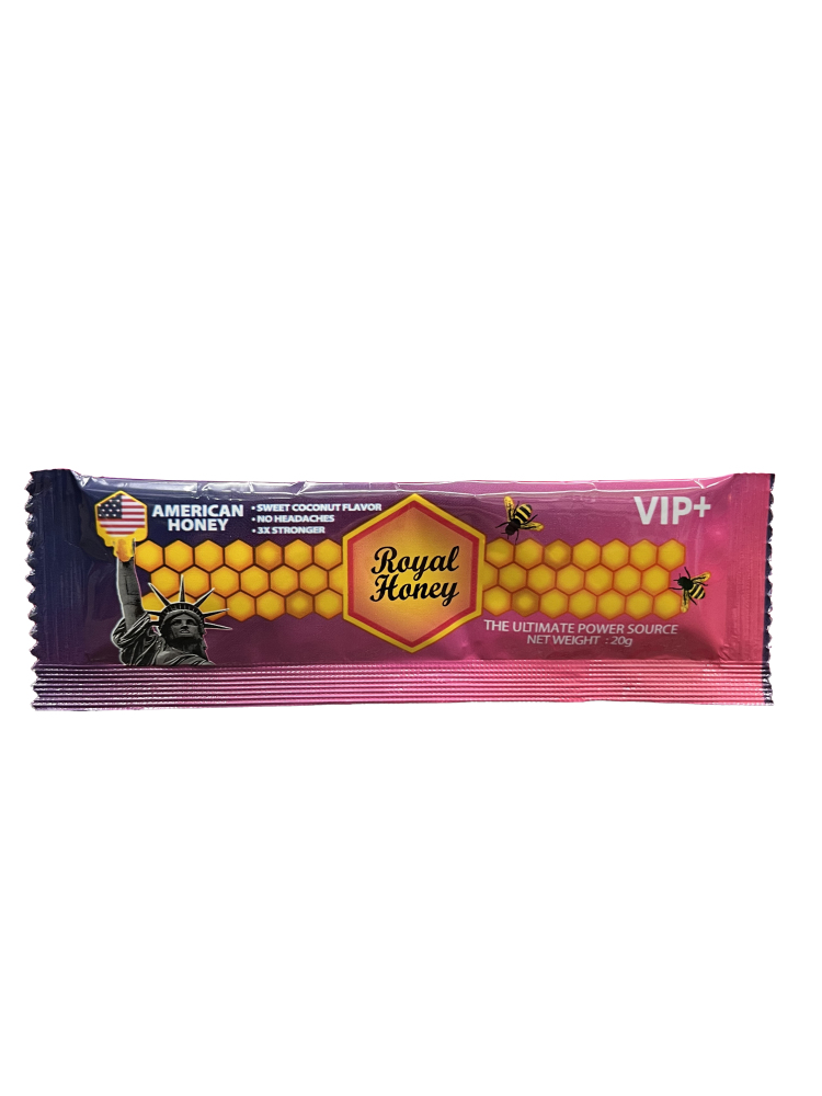 Premium Coconut Flavored Vitality Honey Supplement - 12 x 20g Sachets Pack