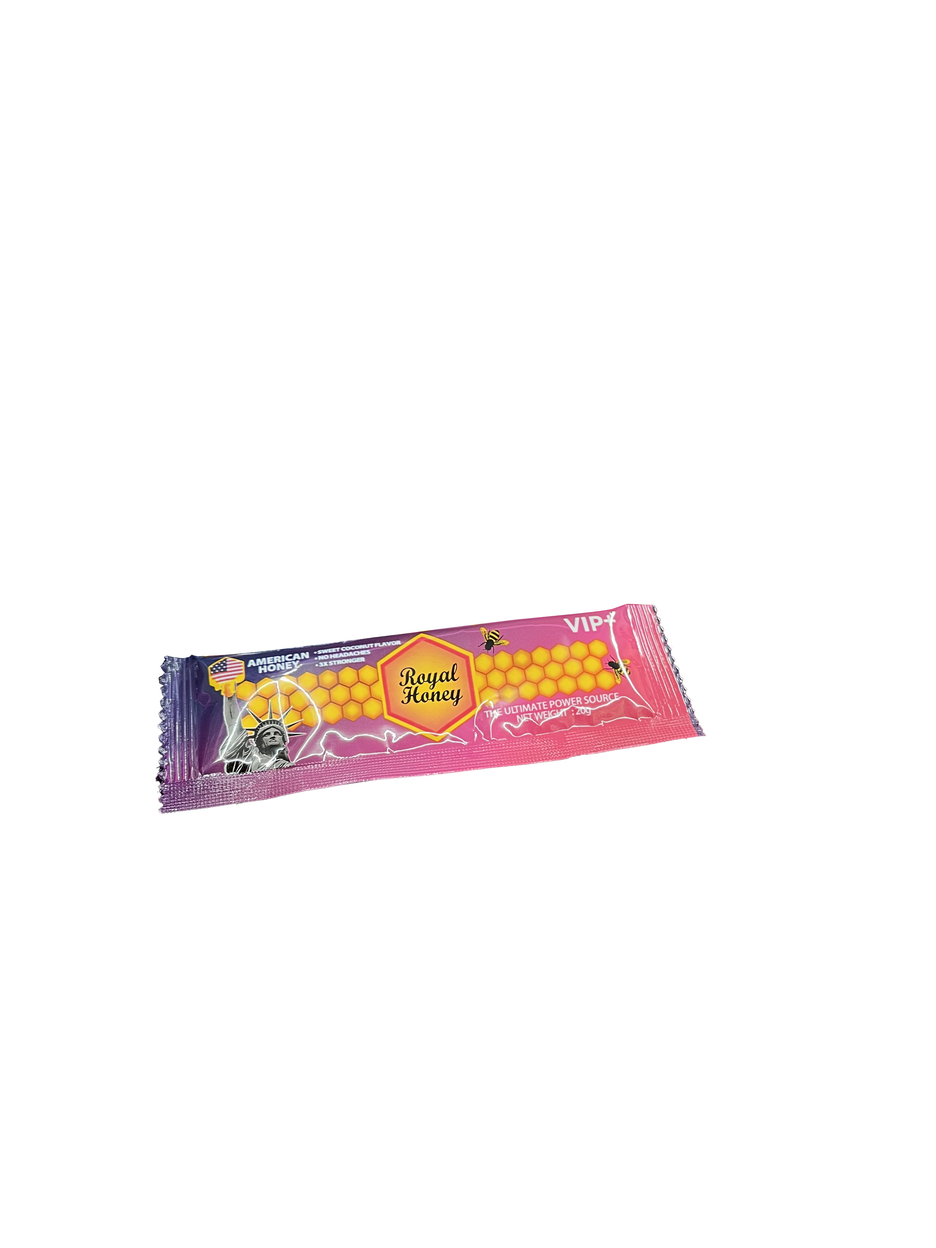 Premium Coconut Flavored Vitality Honey Supplement - 12 x 20g Sachets Pack