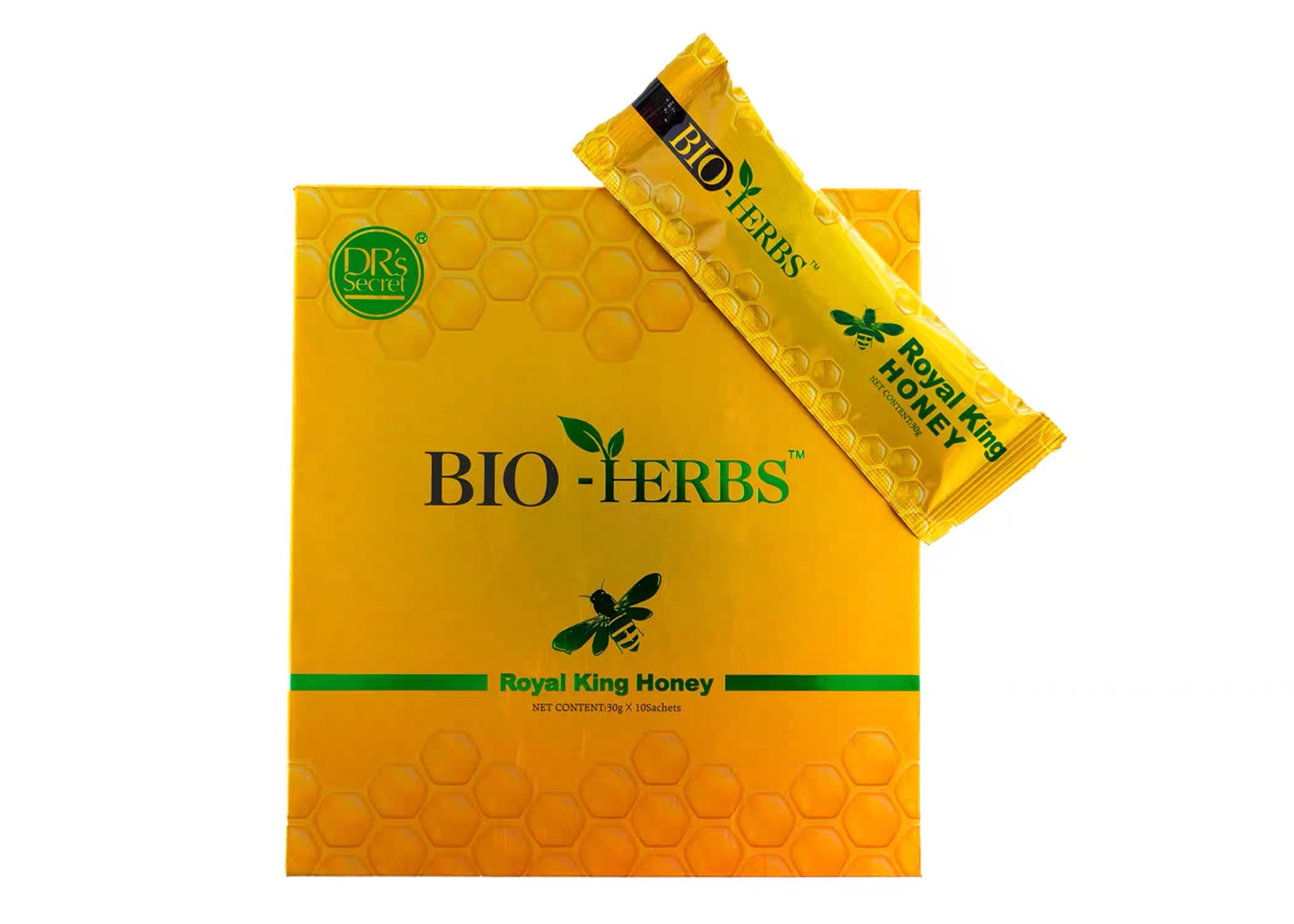 Royal King Honey (BIO-HERBS Formula) - 30g × 10 Individual Sachets