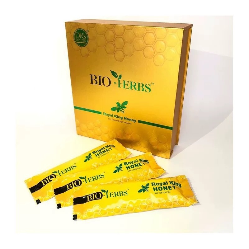 Royal King Honey (BIO-HERBS Formula) - 30g × 10 Individual Sachets