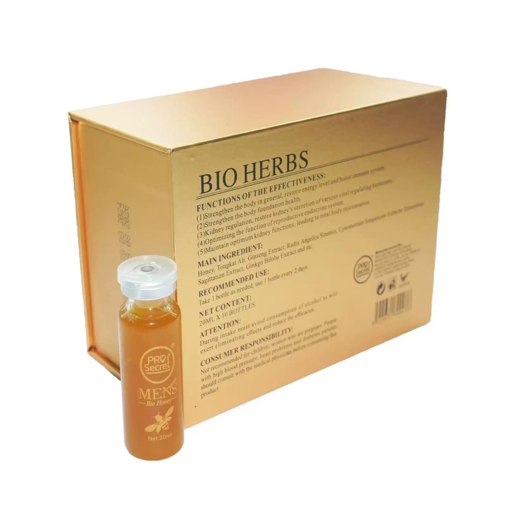 Men’s Bio Honey (Malaysia Recipe) - 20ml x 10 Bottles Natural Herbal Wellness Supplement
