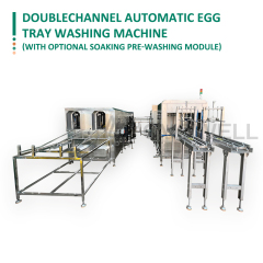 Double Channel Automatic Egg Tray Washing Machine