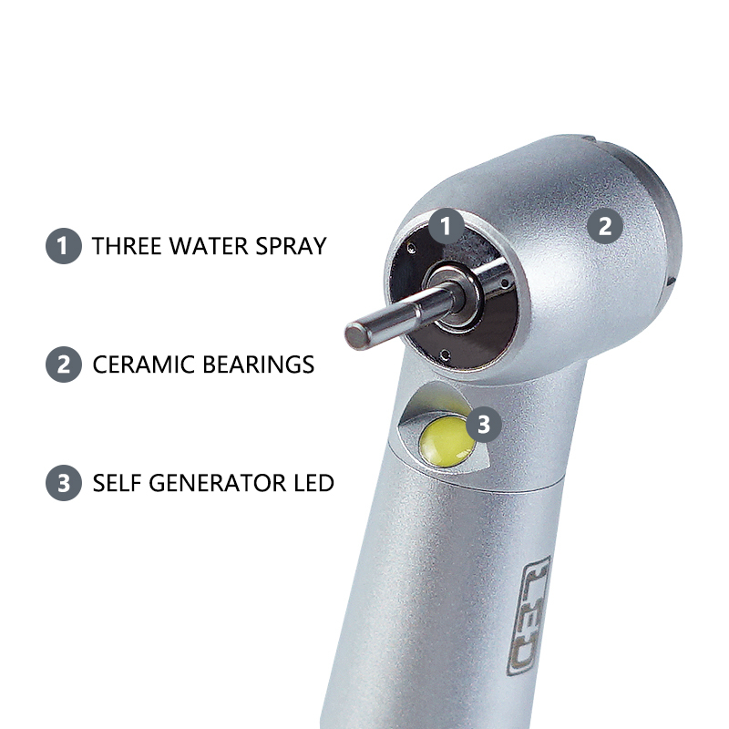 Silver - Threaded - Three Spray with Light - Kavo,Silver - Threaded - Three Spray with Light - Kavo