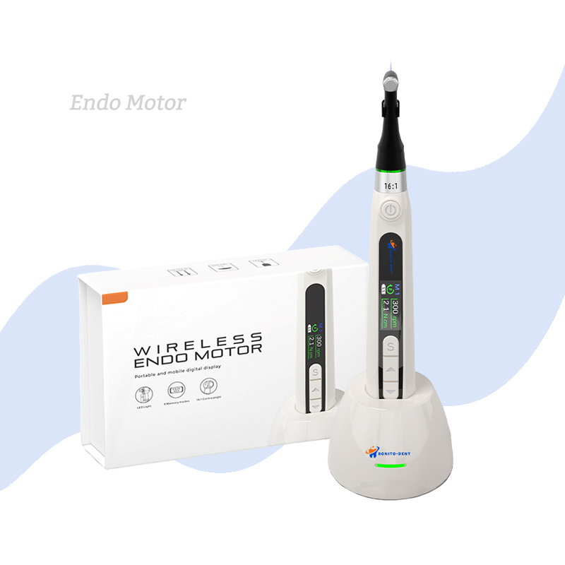 NewDental Endo Motor Wireless with LED 16:1 Contra Angle  Endodontic Instrument Rotary File Root Canal Treatment Apex Locator,NewDental Endo Motor Wireless with LED 16:1 Contra Angle  Endodontic Instrument Rotary File Root Canal Treatment Apex Locator