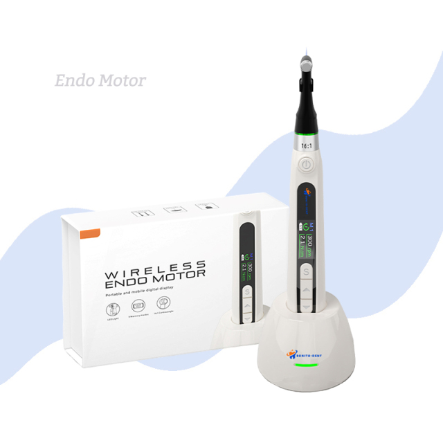 NewDental Endo Motor Wireless with LED 16:1 Contra Angle  Endodontic Instrument Rotary File Root Canal Treatment Apex Locator,NewDental Endo Motor Wireless with LED 16:1 Contra Angle  Endodontic Instrument Rotary File Root Canal Treatment Apex Locator