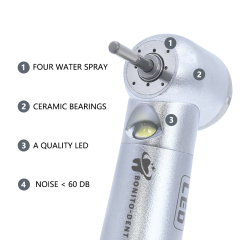 DynaLED Turbine Dental Highspeed Handpieces Self Generator LED Illumination with QD Coupling 2 or 4 Holes Dental Highspeed,DynaLED Turbine Dental Highspeed Handpieces Self Generator LED Illumination with QD Coupling 2 or 4 Holes Dental Highspeed