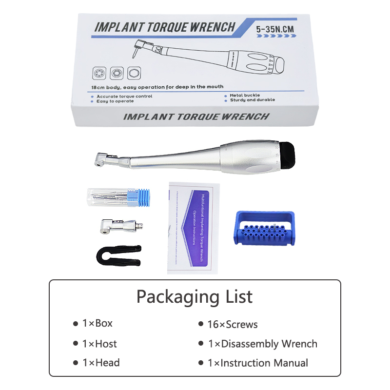 Dental Implant Repair Tools Torque Wrench Handpiece 5 to 35 N.cm Torque Wrench Driver with 12 Driver Head Kit No Reviews yet,Dental Implant Repair Tools Torque Wrench Handpiece 5 to 35 N.cm Torque Wrench Driver with 12 Driver Head Kit No Reviews yet