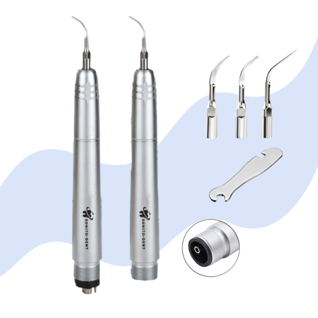 Dental Air Scaler Handpiece 2 Holes 4 Holes High Frequency Pneumatic Scaler With 3 Tips with CE Certified,Dental Air Scaler Handpiece 2 Holes 4 Holes High Frequency Pneumatic Scaler With 3 Tips with CE Certified