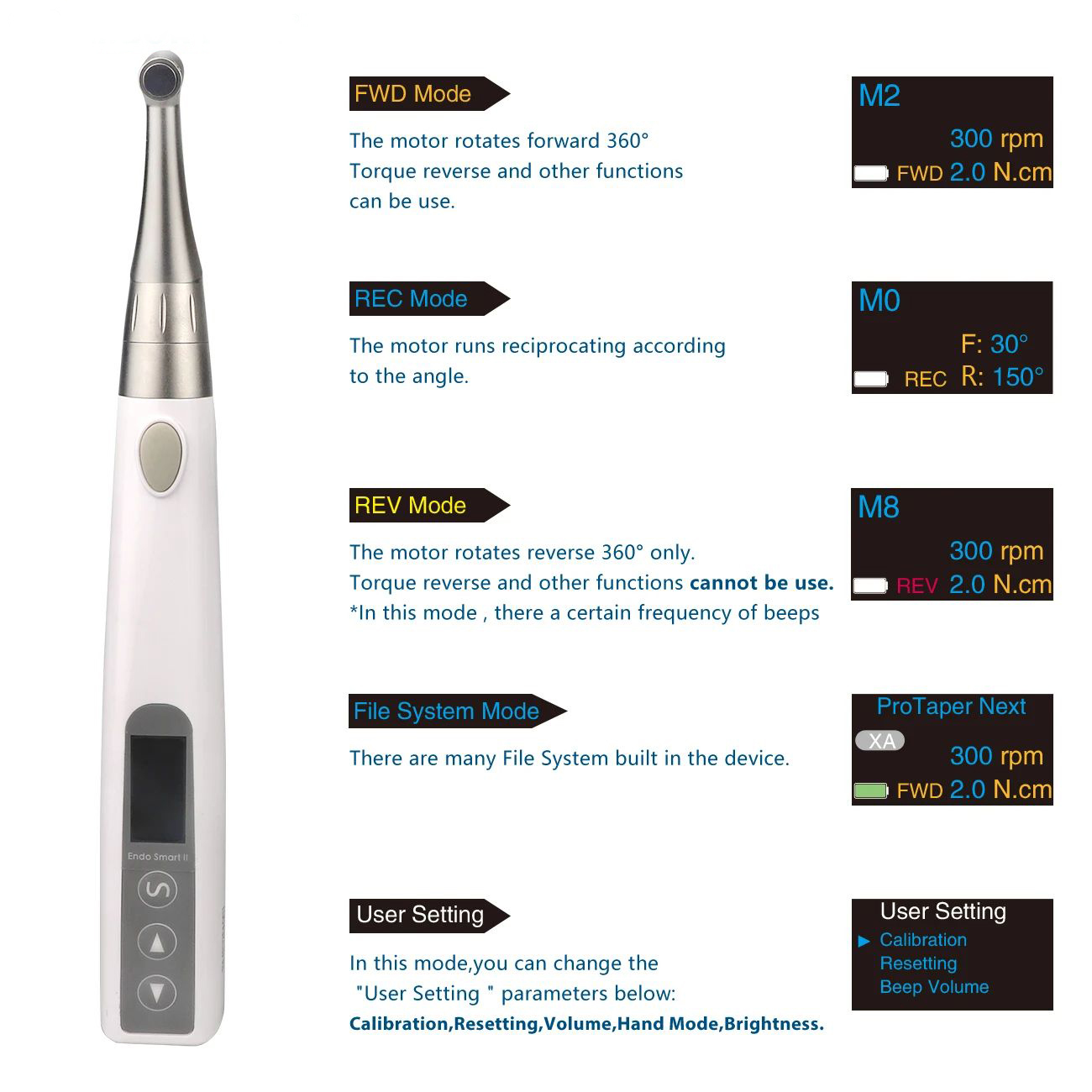 Dental Endo Master High Precise Endo Motor Root Canal Apex Locator 360° Rotatable Dental Endodontic Motor with CE Certified,Dental Endo Master High Precise Endo Motor Root Canal Apex Locator 360° Rotatable Dental Endodontic Motor with CE Certified