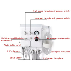 Dental Portable Turbine Unit Work With Air Compressor 3 Way Syringe 2/4 Holes Teeth Whitening Equipment,Dental Portable Turbine Unit Work With Air Compressor 3 Way Syringe 2/4 Holes Teeth Whitening Equipment