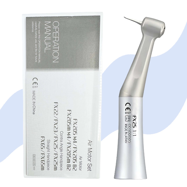 Dental Contra Angle Handpiece Low Speed Turbine External Spray FX205,Dental Contra Angle Handpiece Low Speed Turbine External Spray FX205