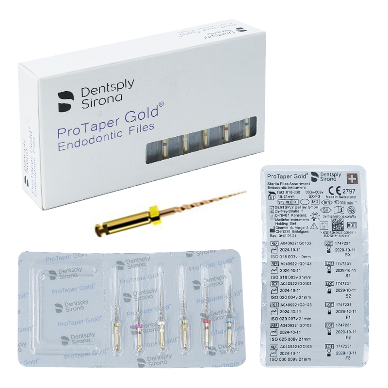 6pcs Dental Dentsply Sirona ProTaper Gold Rotary Files – Heat-Activated Flexible Engine Files for Root Canal Treatment,6pcs Dental Dentsply Sirona ProTaper Gold Rotary Files – Heat-Activated Flexible Engine Files for Root Canal Treatment