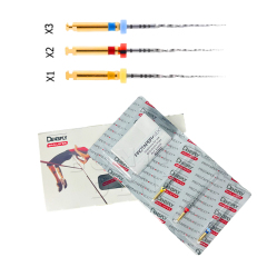 Dentsply ProTaper Next Rotary Files | NiTi Endodontic Root Canal Files,Dental Wave Gold One Endo Files Heat Activated Canal Root Gold Files Rotary 21/25/31mm NiTi 4 Pcs/pack