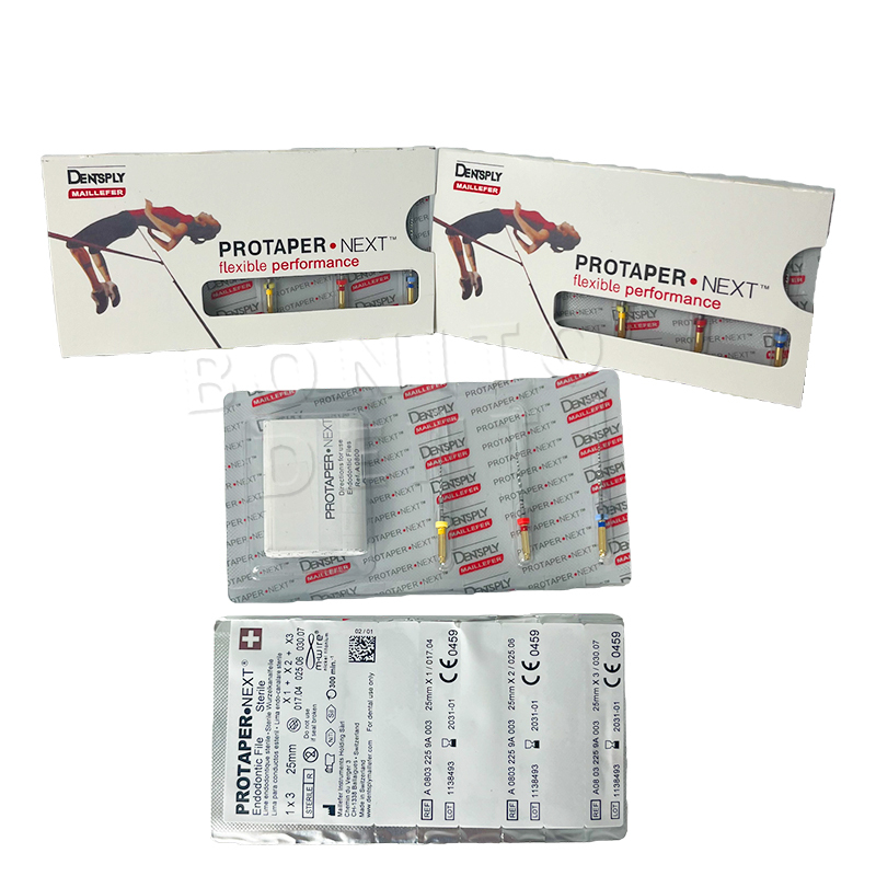 Dentsply ProTaper Next Rotary Files | NiTi Endodontic Root Canal Files,Dental Wave Gold One Endo Files Heat Activated Canal Root Gold Files Rotary 21/25/31mm NiTi 4 Pcs/pack