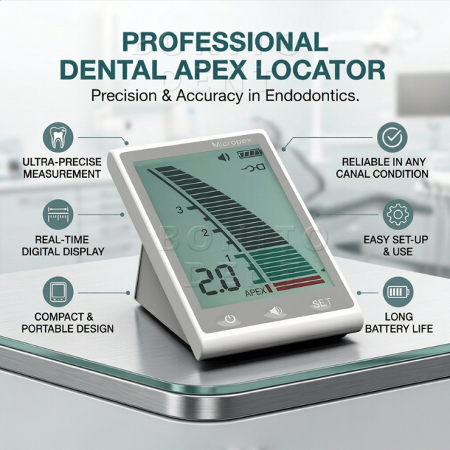 Dental Mini Apex Locator for Root Canal Treatment with 3.7" LED Screen Class II Precise Length Measurement With CE Certified,Dental Mini Apex Locator for Root Canal Treatment with 3.7" LED Screen Class II Precise Length Measurement With CE Certified